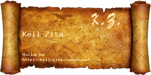 Keil Zita névjegykártya